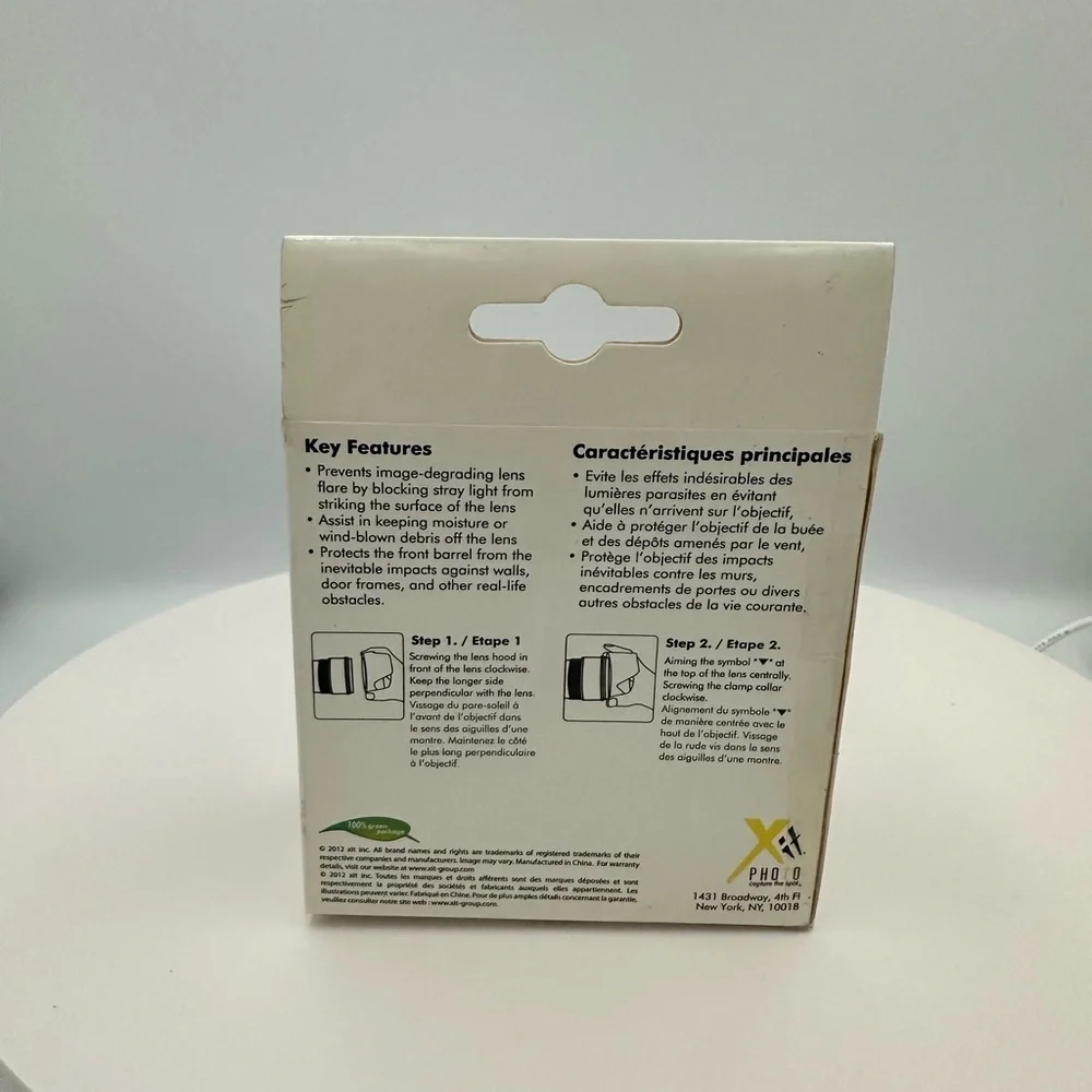 NWT PHO.Q Pro Series Hard Tulip Lens Hood 72mm